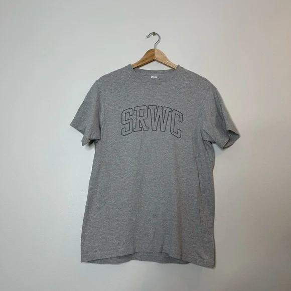 Sporty & Rich Wellness Club SRWC Graphic Tee in Heather grey size small - Picture 2 of 7